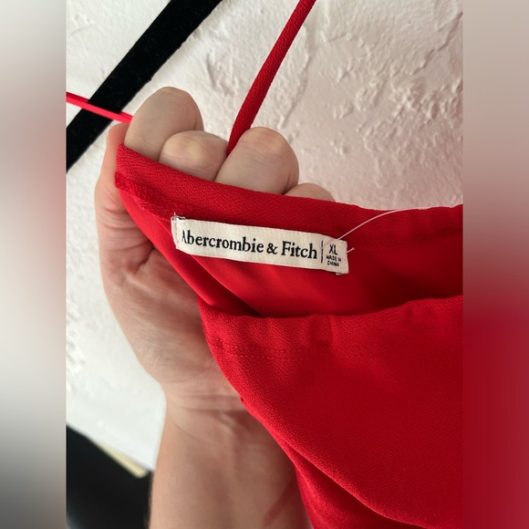 Abercrombie & Fitch Asymmetrical Red Dress - Picture 7 of 8